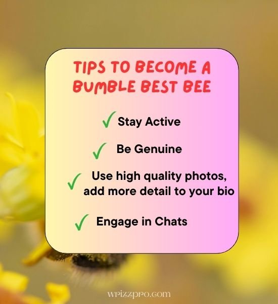Tips to Become a Bumble Best Bee